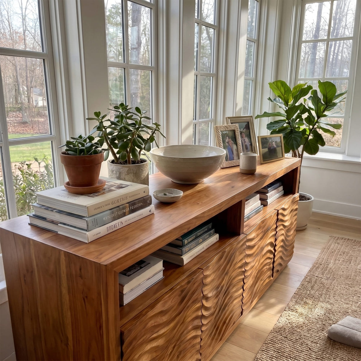 Geometric Contemporary Sideboard