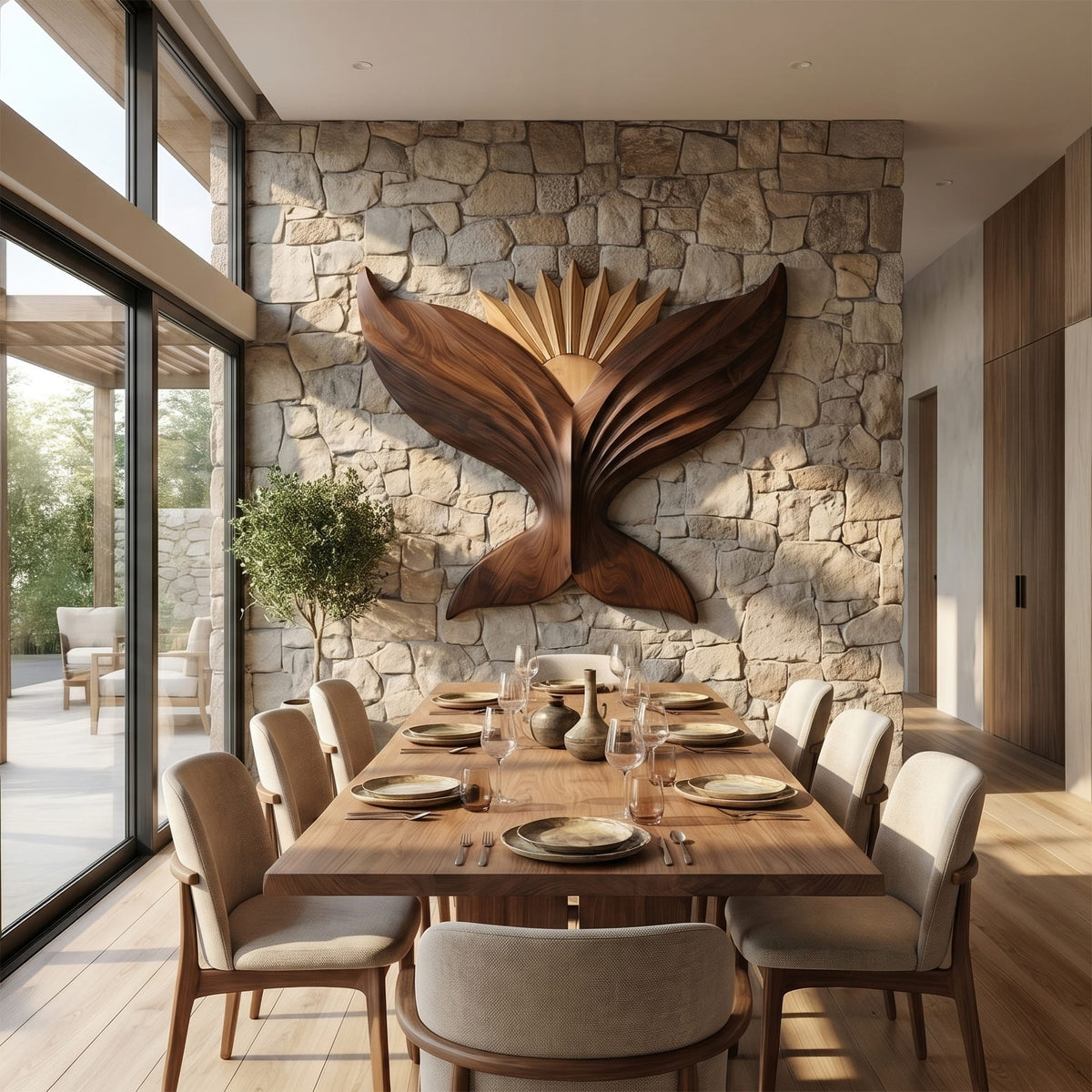 Sculptural Bald Wall Art