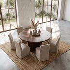 Contemporary Sculptural Pedestal Console Table