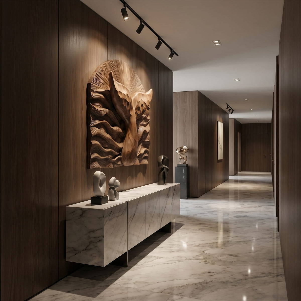 Abstract Relief Wall Art