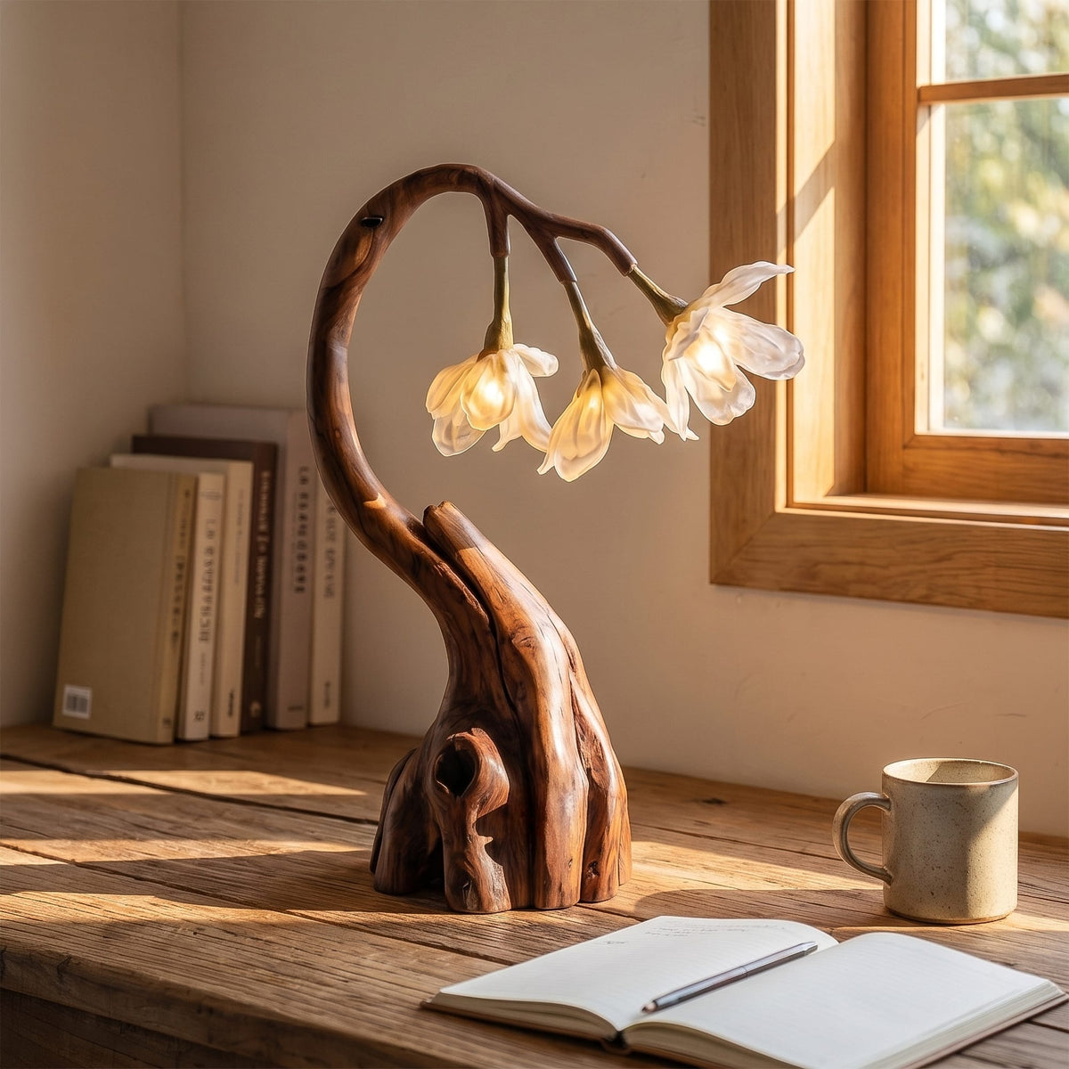 Sculptural Light Nightstand