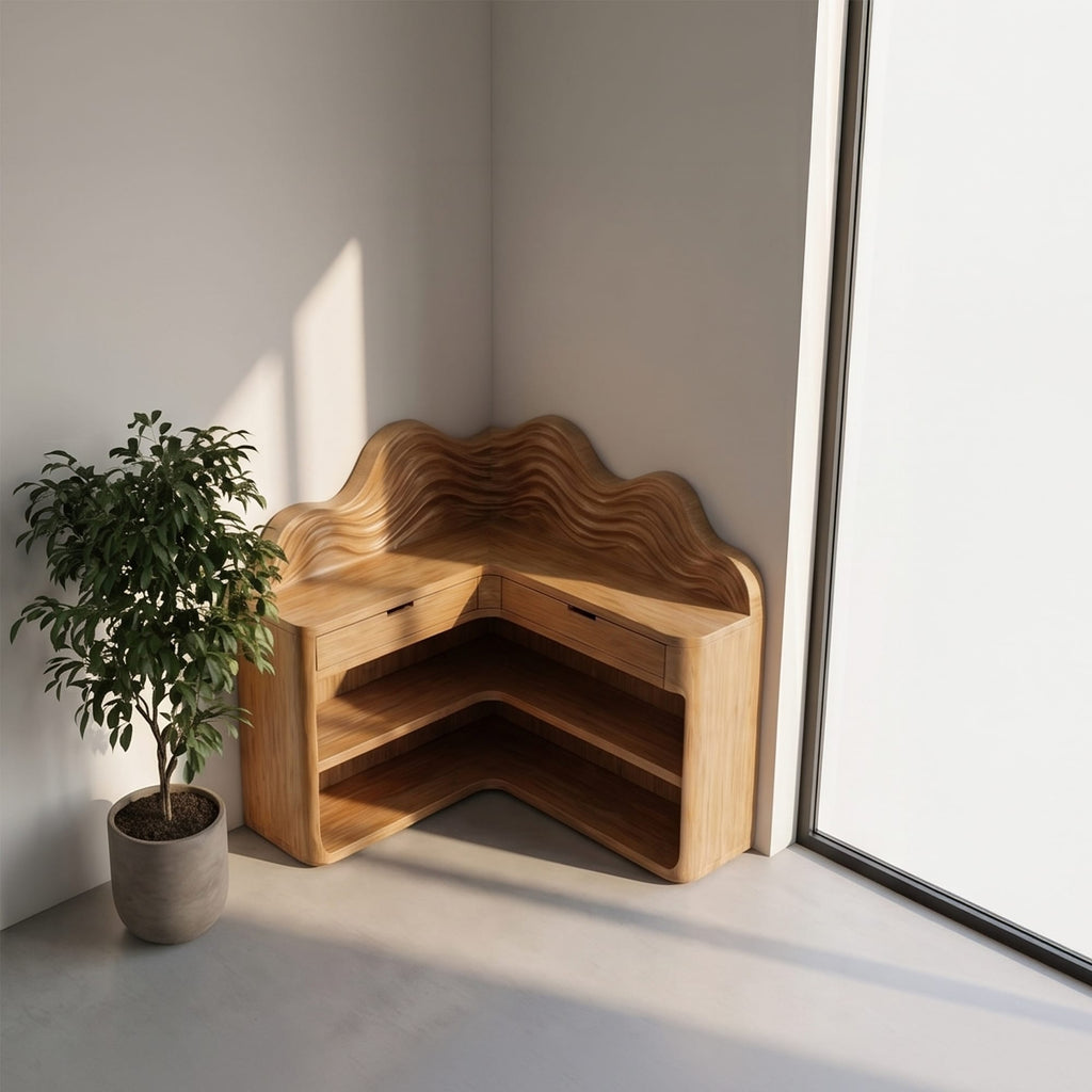 Wave Solid Bookshelf