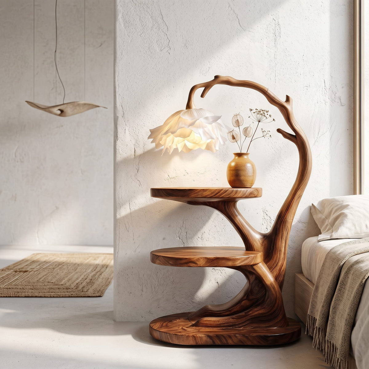 Sculptural Flower Nightstand