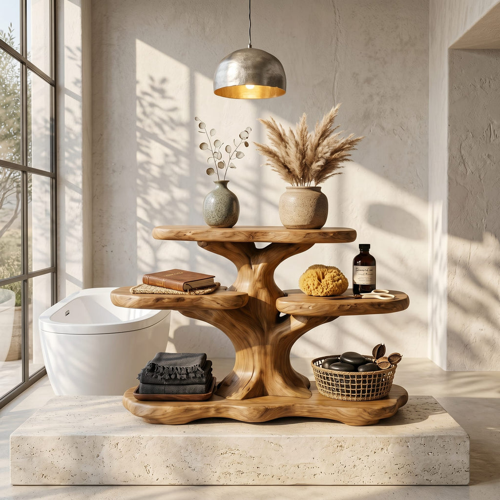 Floating Contemporary Bath Shelf