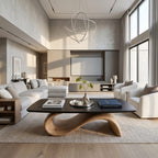 Handcrafted Coffee Table with Design, solid wood, built to order