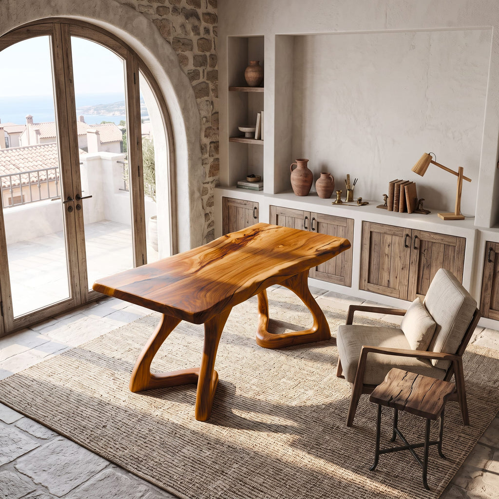 Curved Open Frame Desk