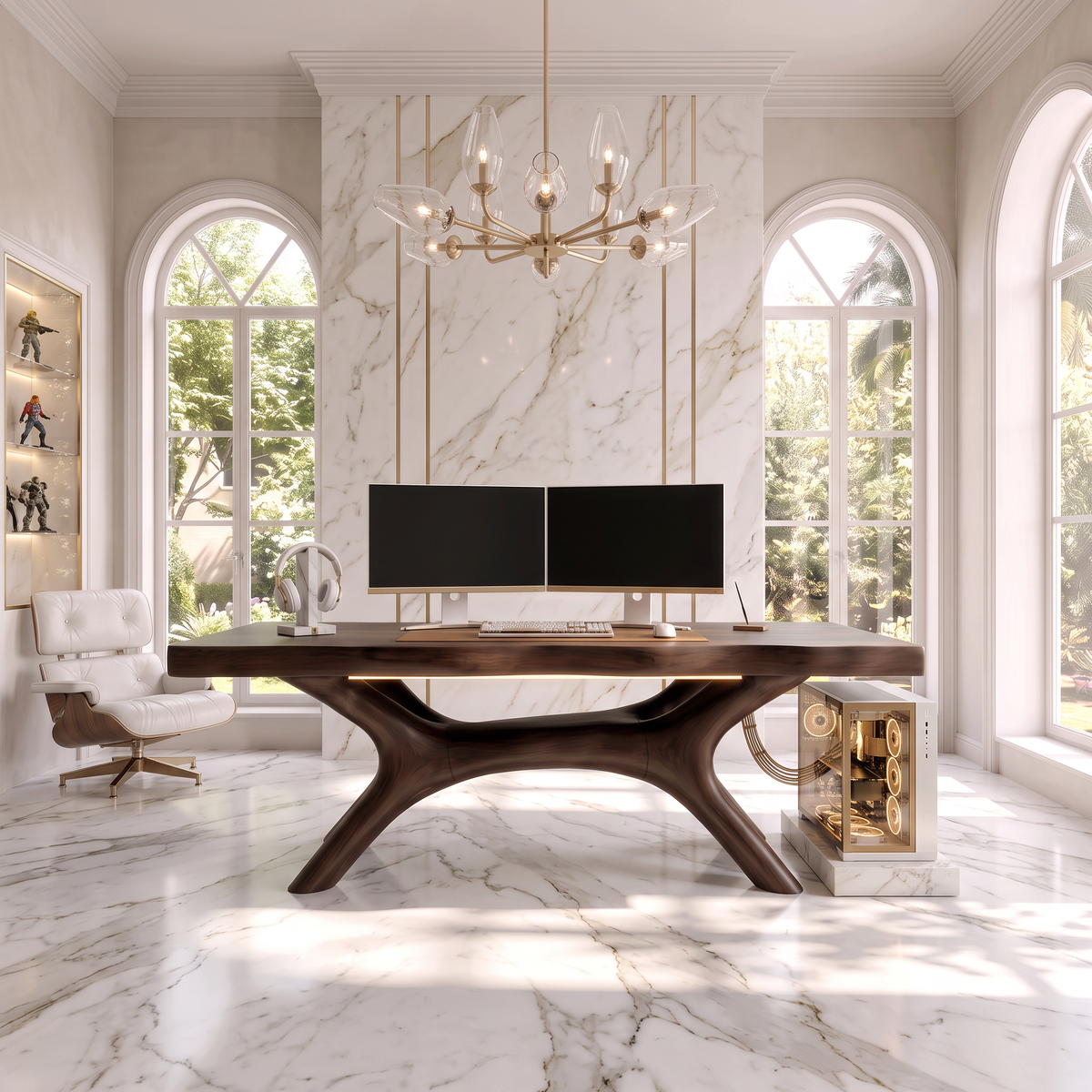 Arched Sculptural Desk, view 7