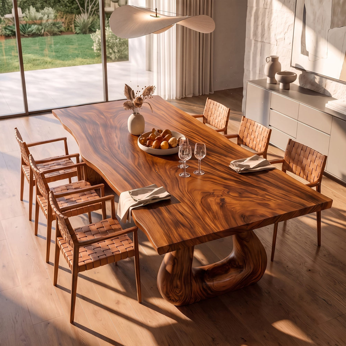 Live Edge Legs Dining Table