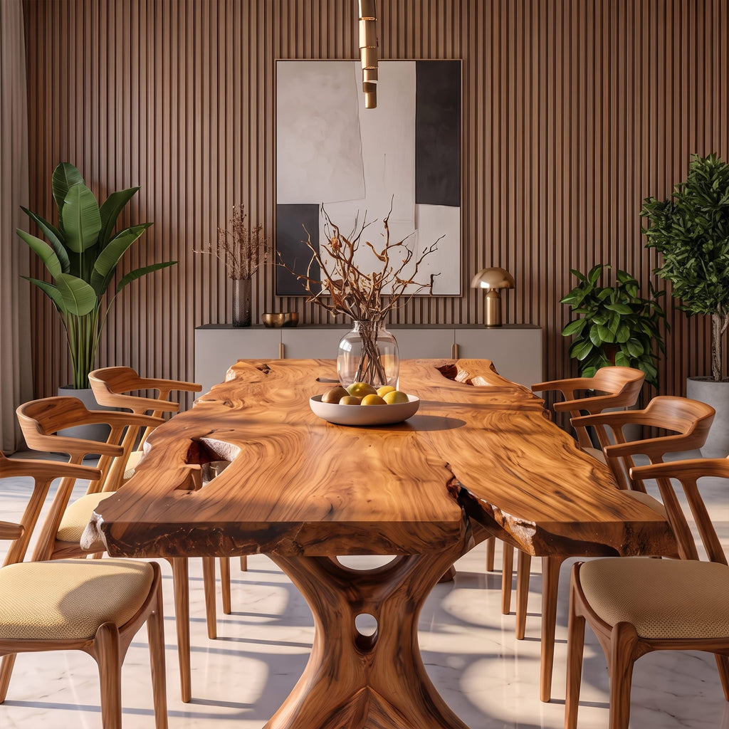 Irregular Edge Dining Table - solid wood, built to order