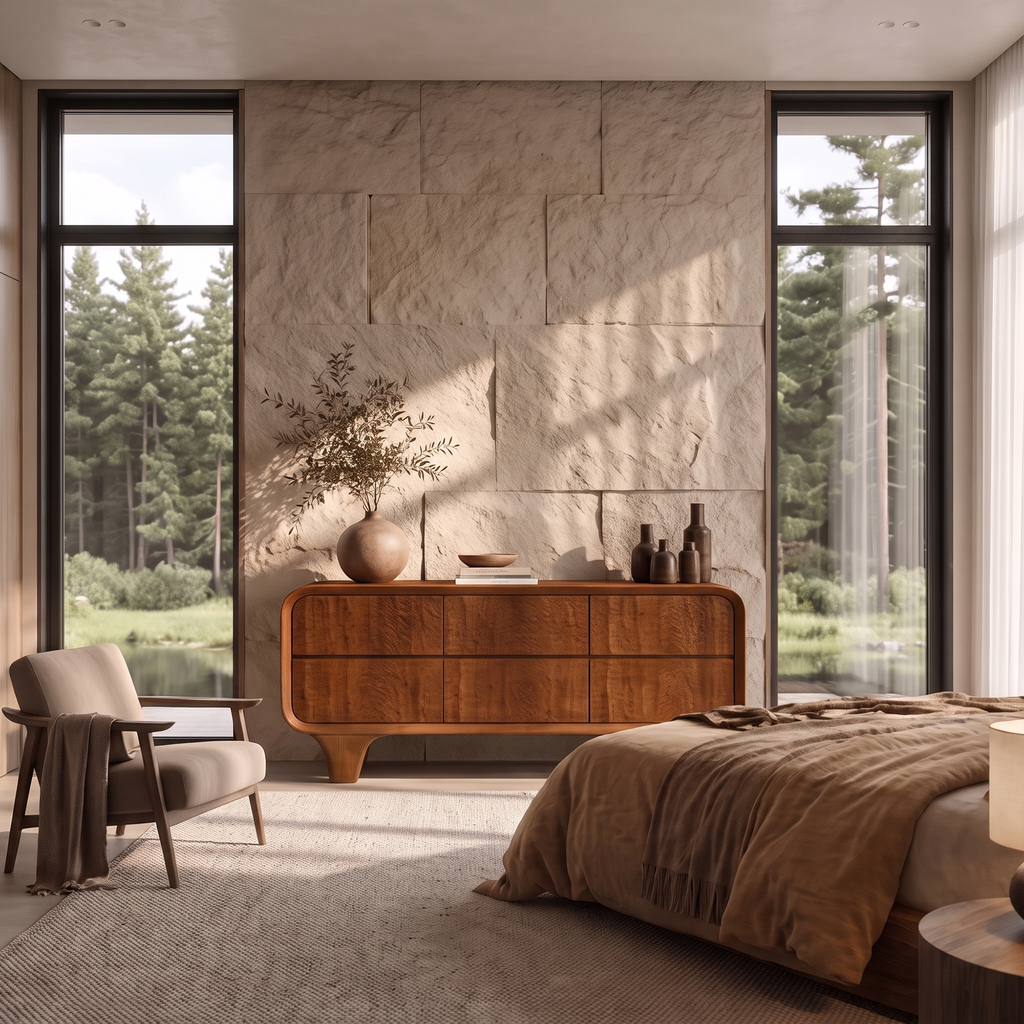 Contemporary Dresser with Smooth Curved Corners, solid wood, built to order, view 3