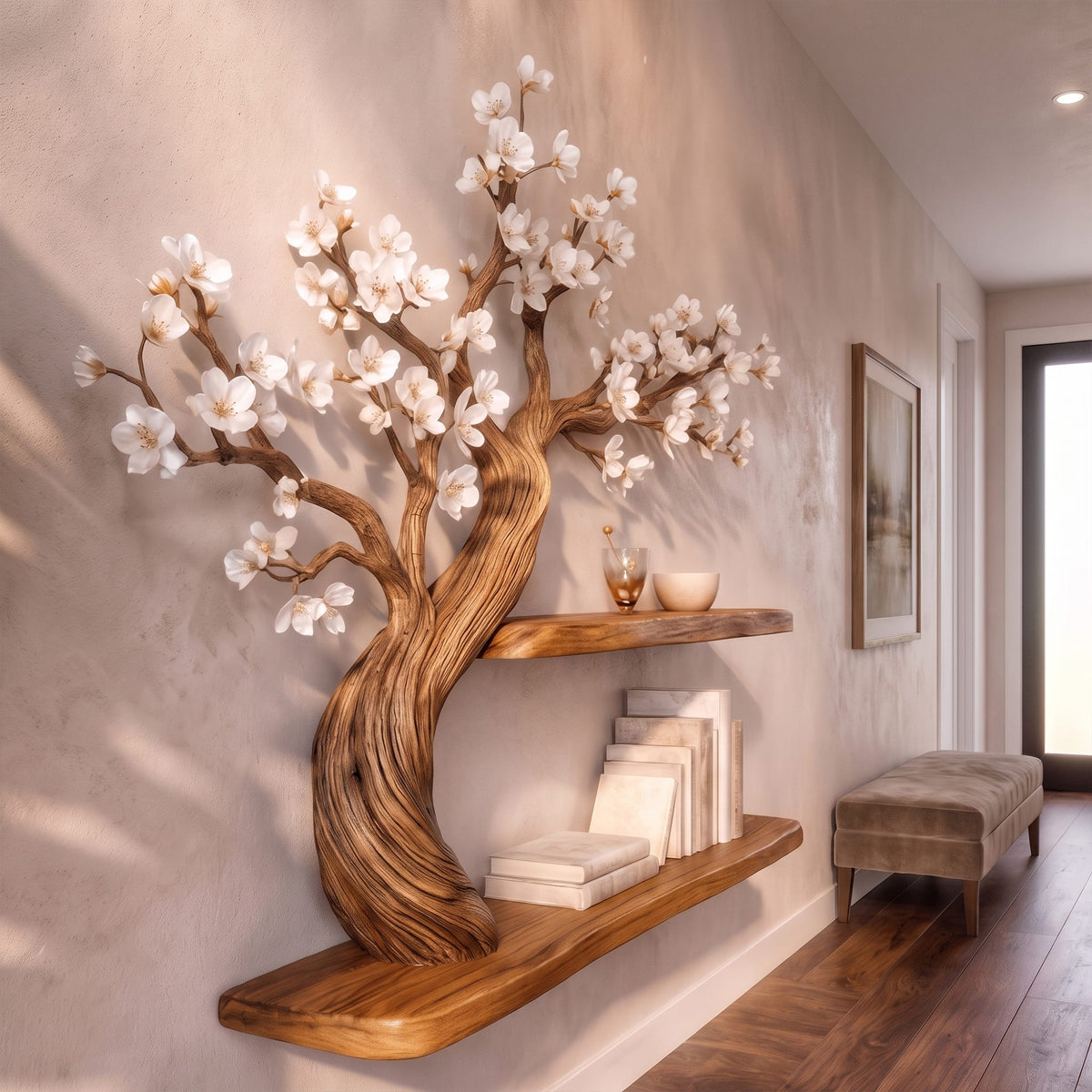 Shelf Wall Mounted Tree Bookshelf