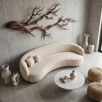Twisted Branch Solid Wall Sculpture Organic Decor, solid wood, built to order, view 3