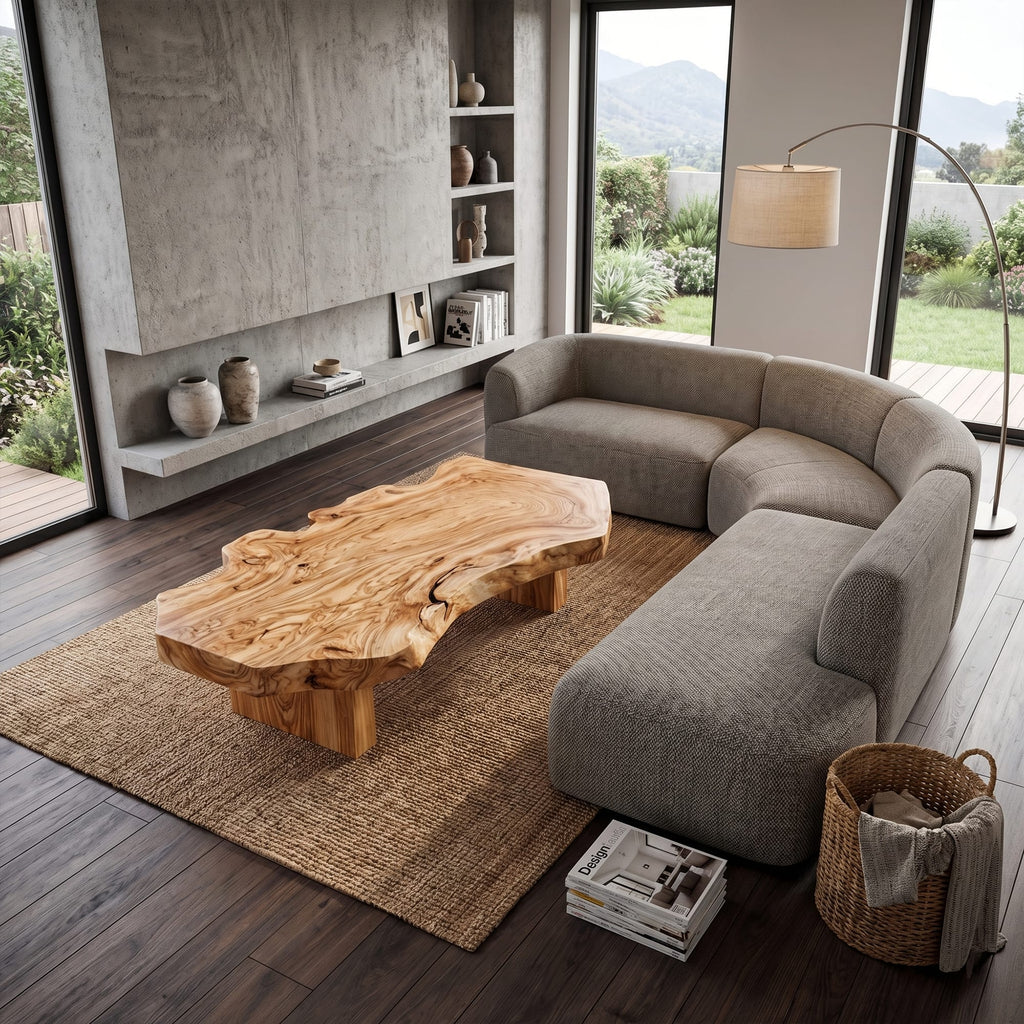 Live Edge Sculptural Centerpiece Coffee Table