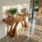 Sculptural Sofa Console Table