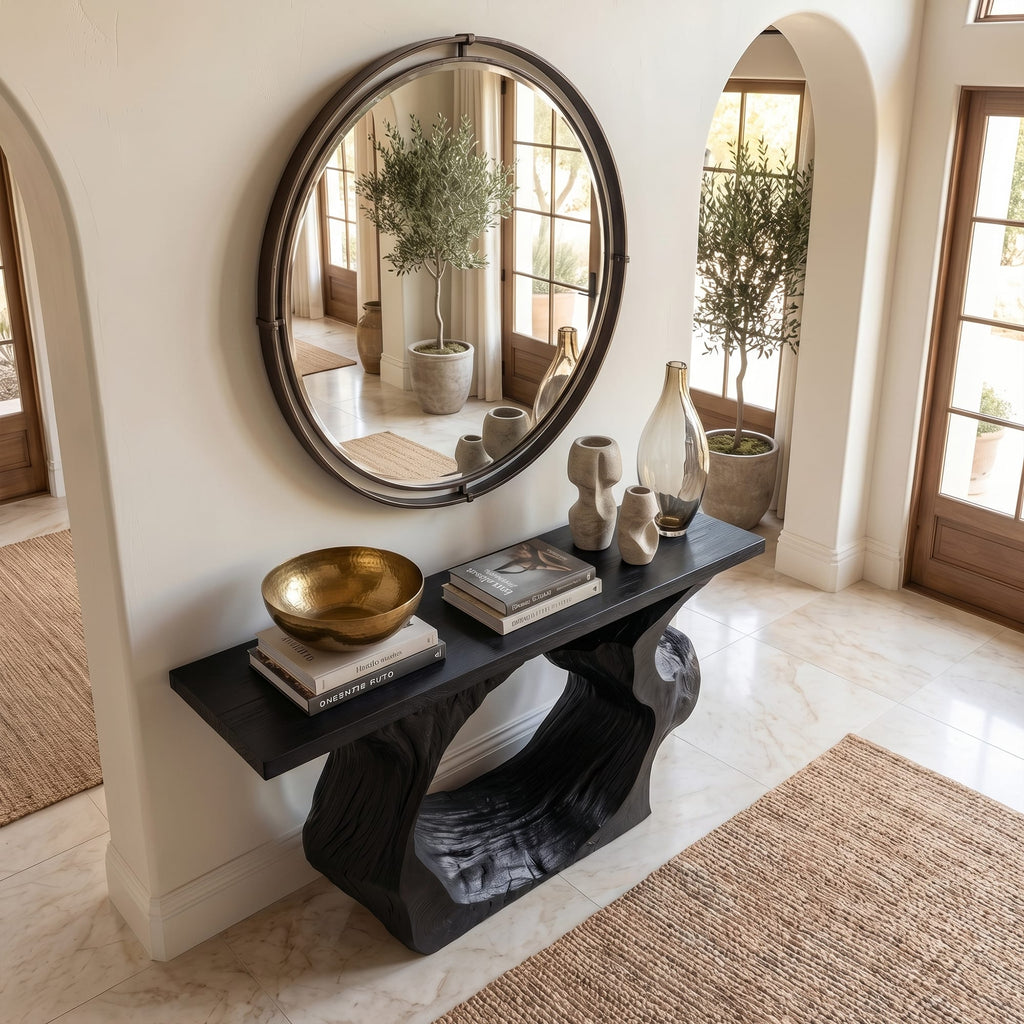 Sculptural Credenza Console Table