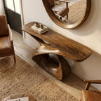 Mid Century Console Table Entryway and Hallway, solid wood, built to order