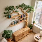 Sculptural Drawer Tree Bookshelf