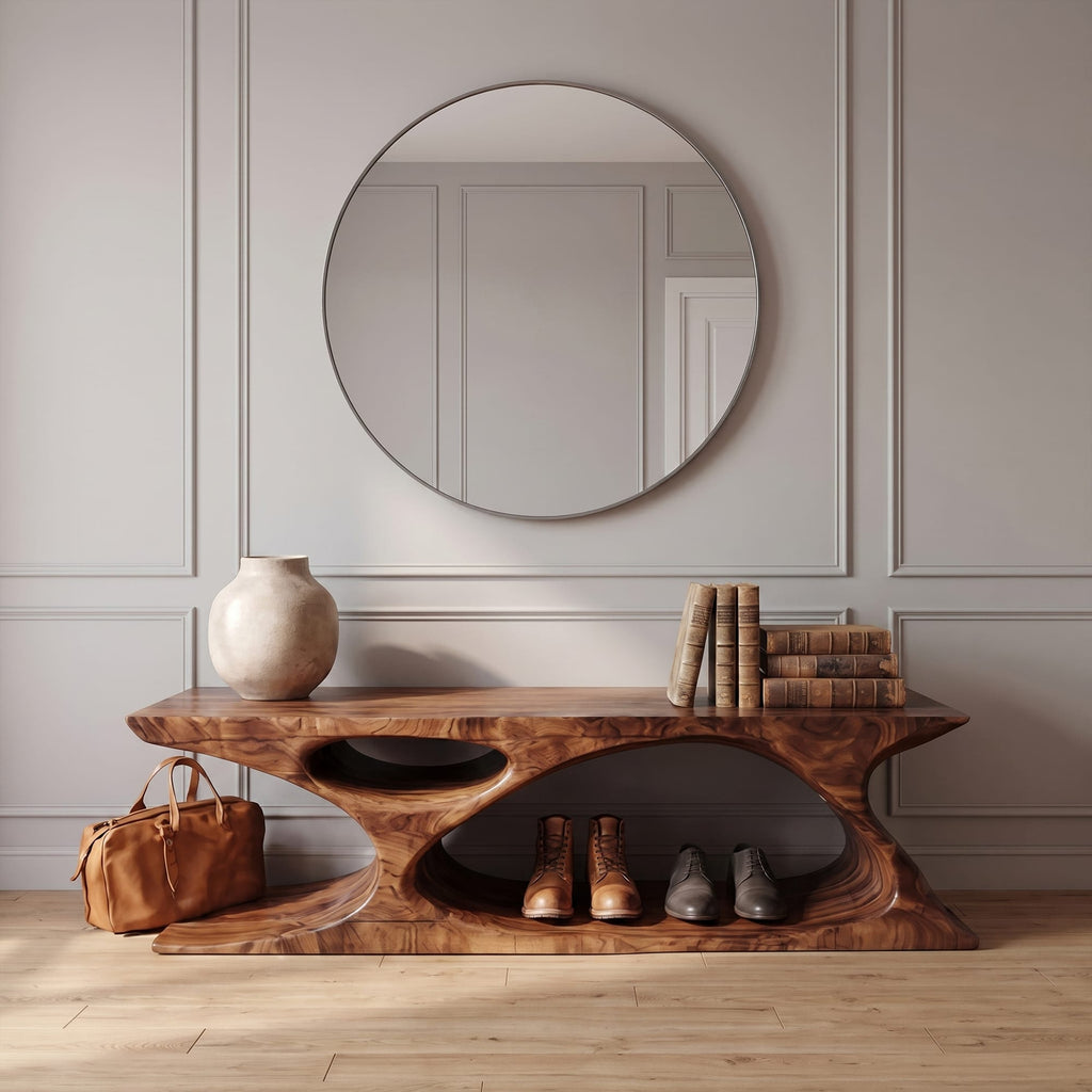 Sculptural Built-in Bench