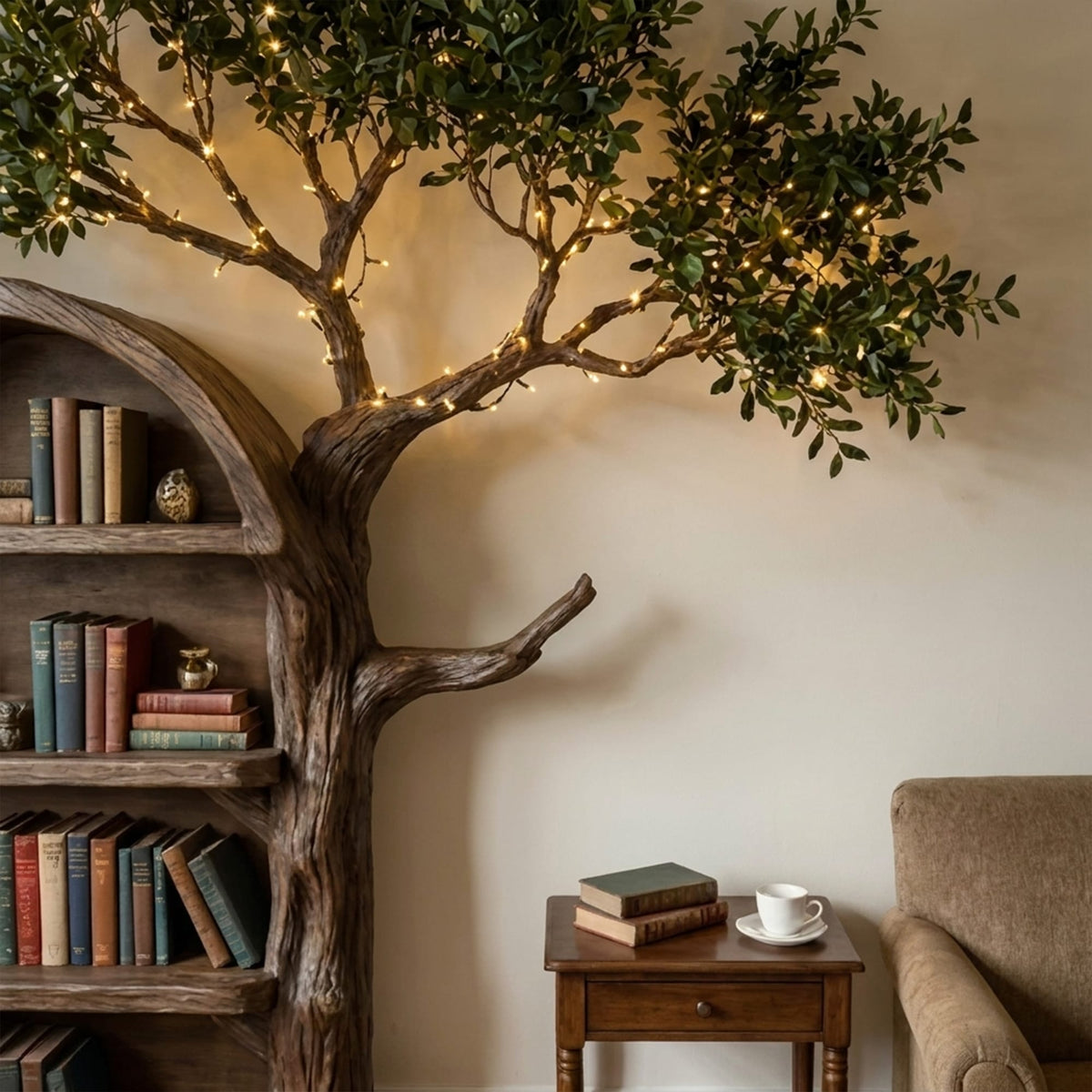 Wall Display Tree Bookshelf