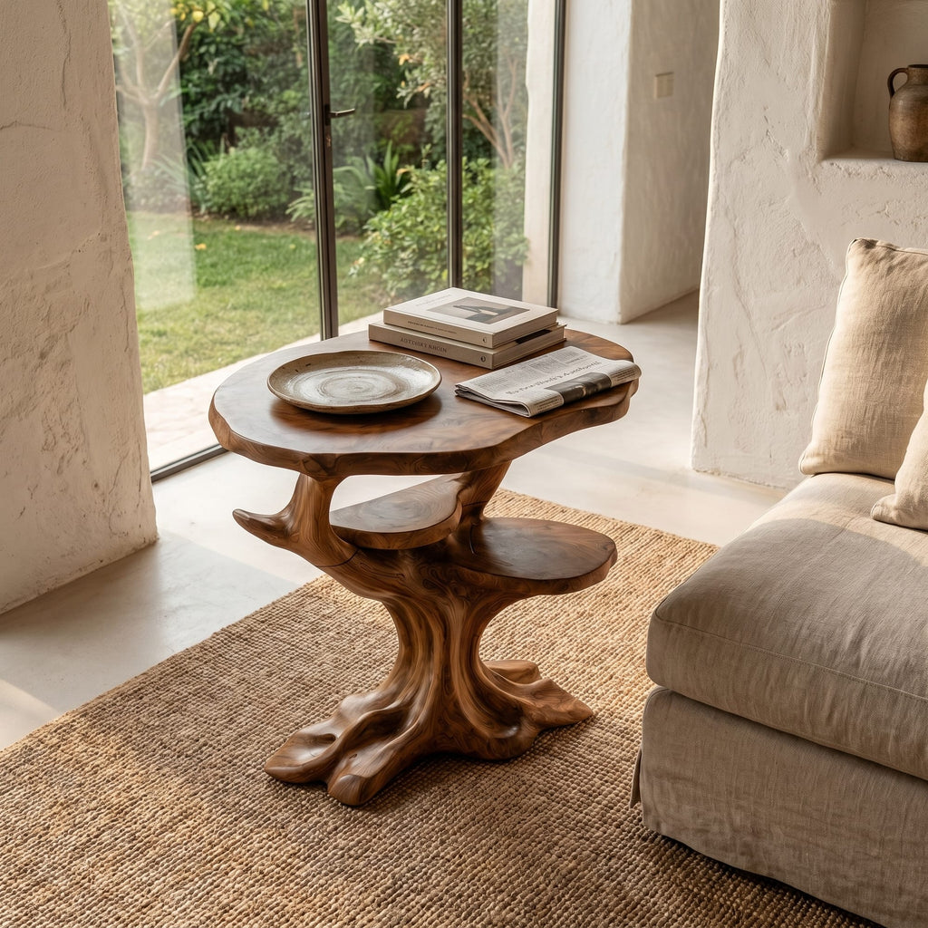 Sculptural Display Nightstand