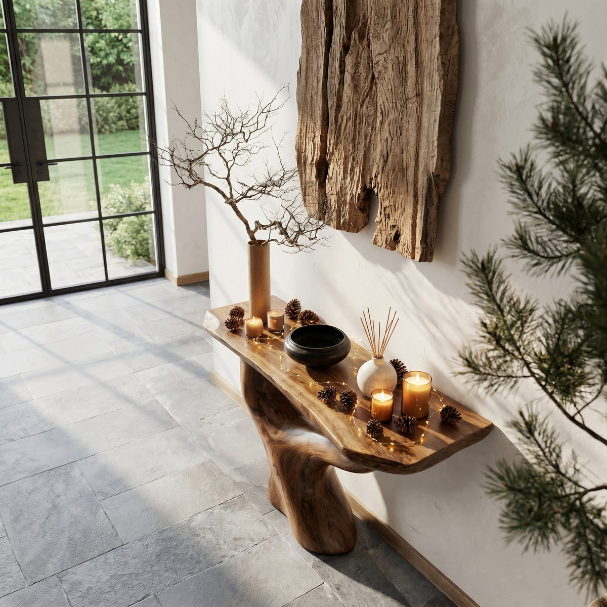 Sculptural Tree Console Table