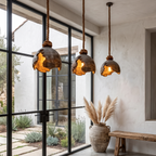 Minimalist Pendant Lamp with Sculptural Design, solid wood, built to order, view 7