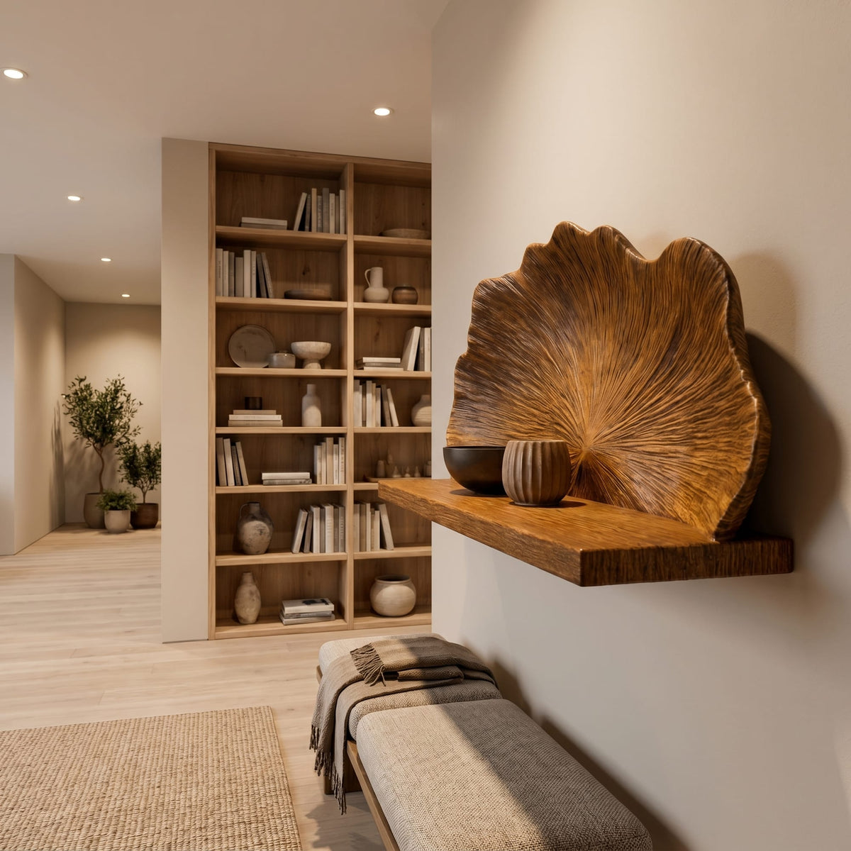 Shell Floating Wall Shelf