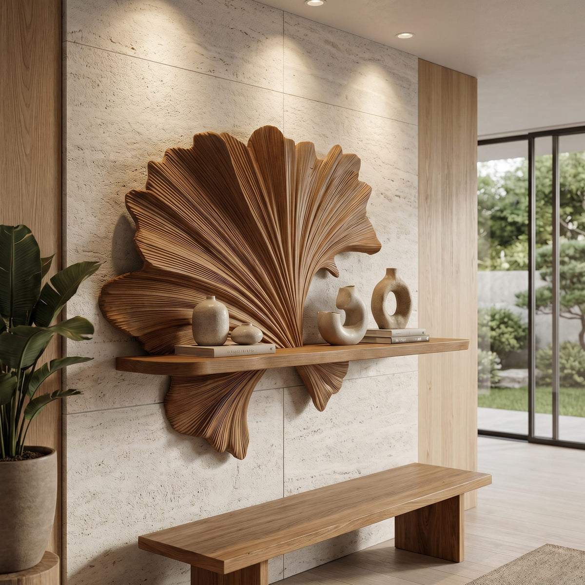 Shape Floating Solid Wall Shelf