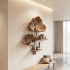 Organic Shape Floating Wall Shelf