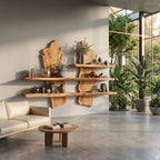 Organic Solid Floating Shelf
