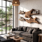 Live Edge Book Floating Shelf