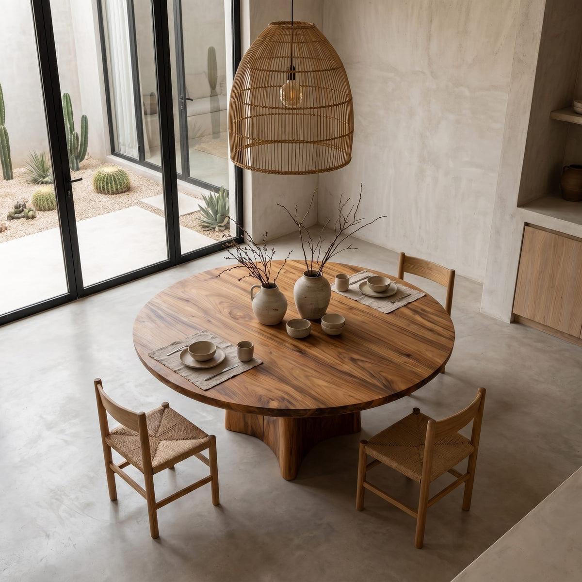 Curved Contemporary Dining Table