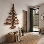 Organic Personalized Family Tree Wall Decor with Custom Name Plaques, solid wood, built to order, view 3