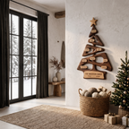 Organic Family Tree Wall Art with Custom Family Name Sign, solid wood, built to order, view 2