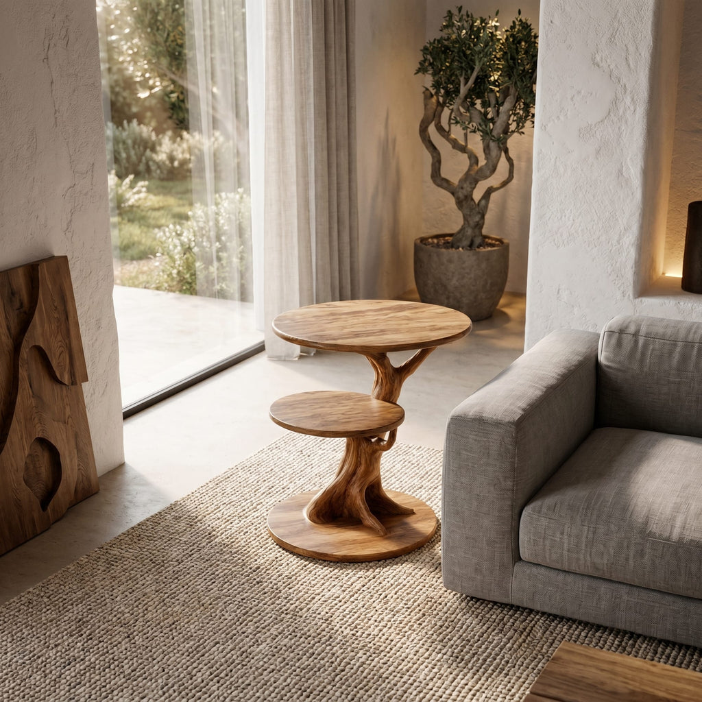 Twisted Pedestal Nightstand