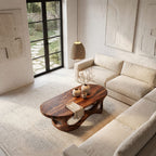 Sculptural Interlocking Modern Coffee Table