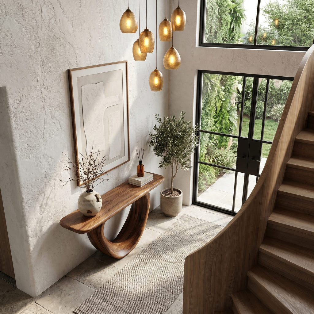 Live Edge Loop Console Table