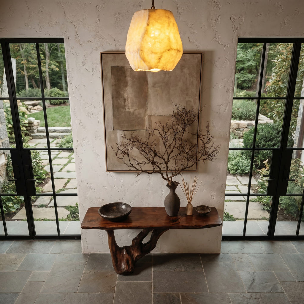 Slab Top Console Table