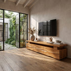 Wave Front Solid TV Cabinet