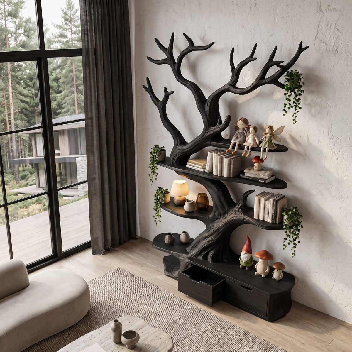 Sculptural Branch Tree Bookshelf