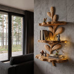 Modern Floating Shelf Design, solid wood, built to order