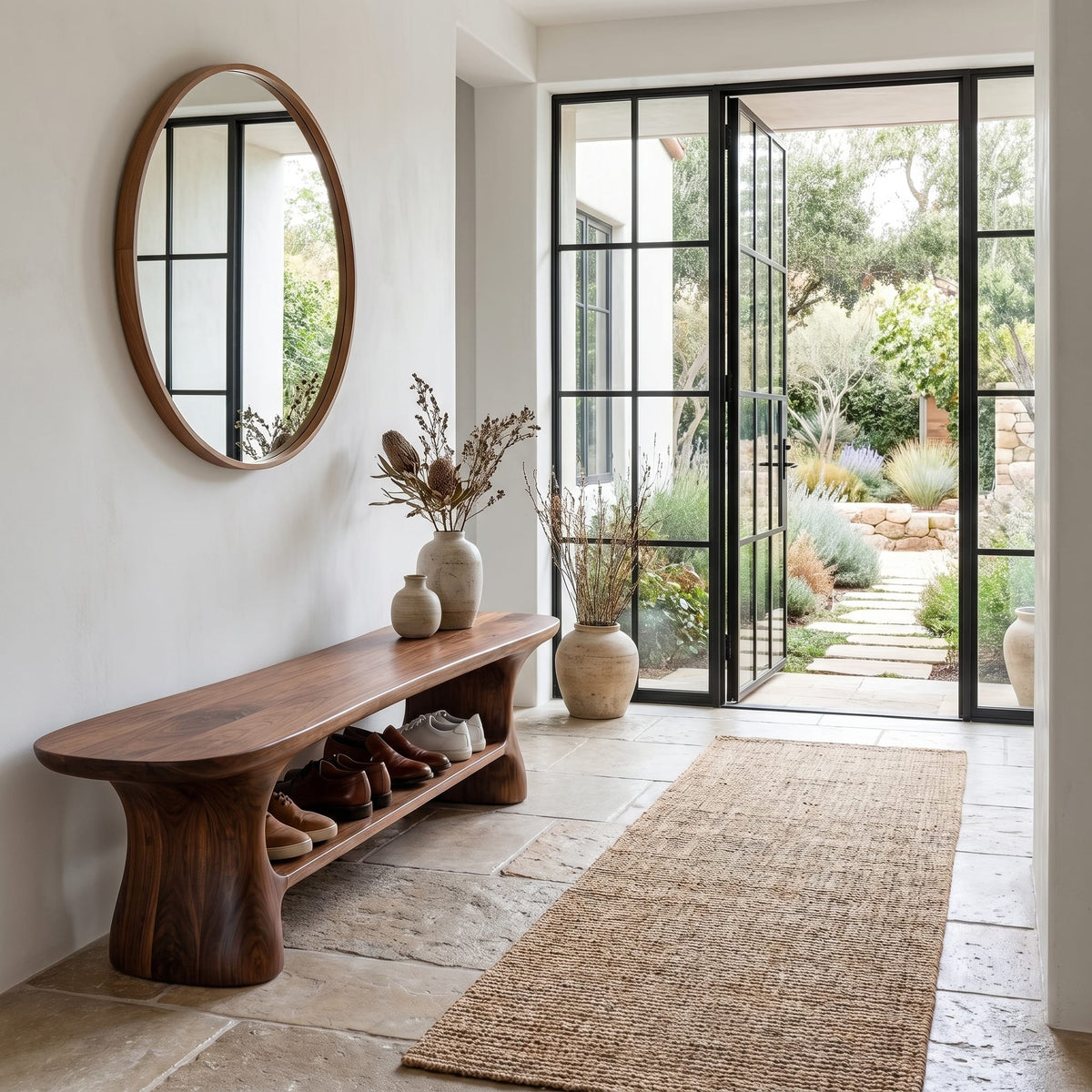 Modern Storage Sitting Bench