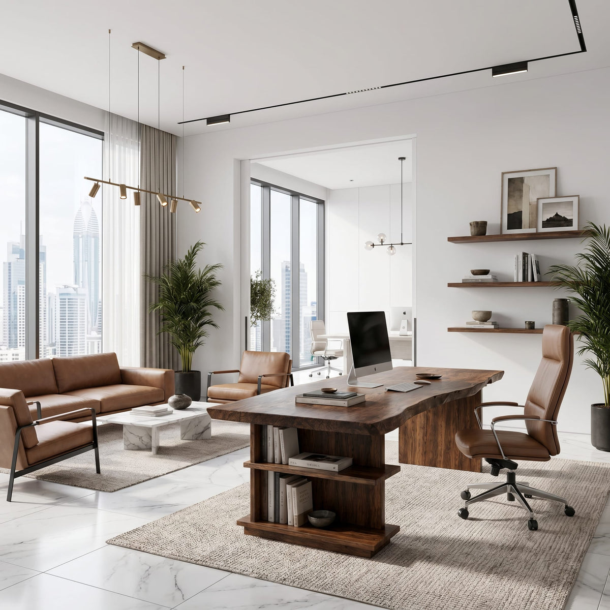 Built-in Solid Desk