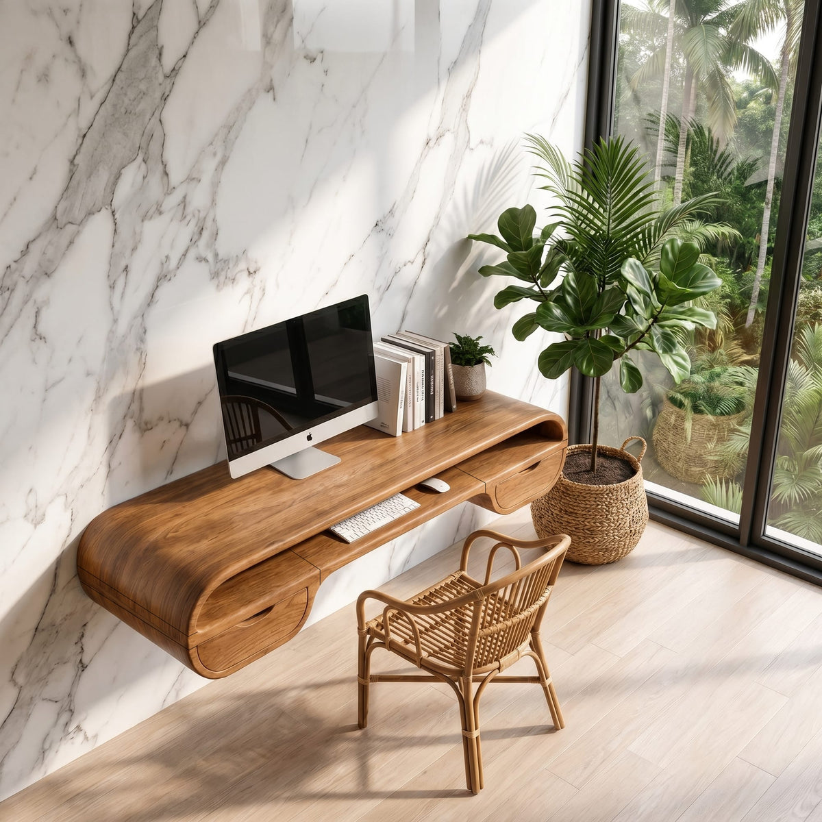 Floating Contemporary Desk