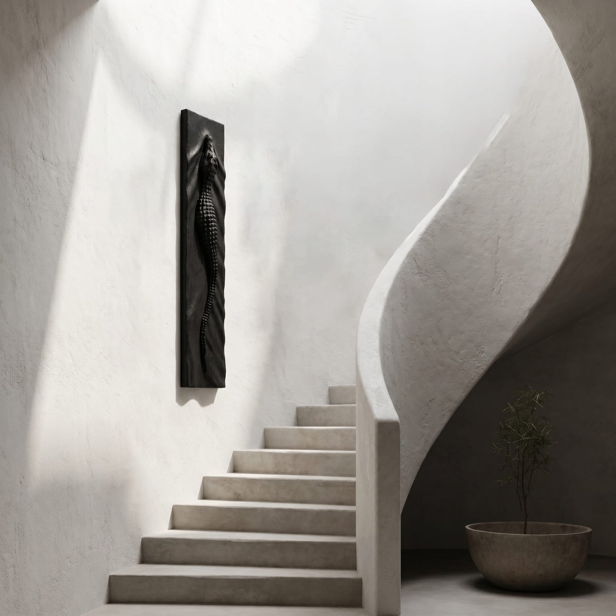 Sculptural Relief Wall Art