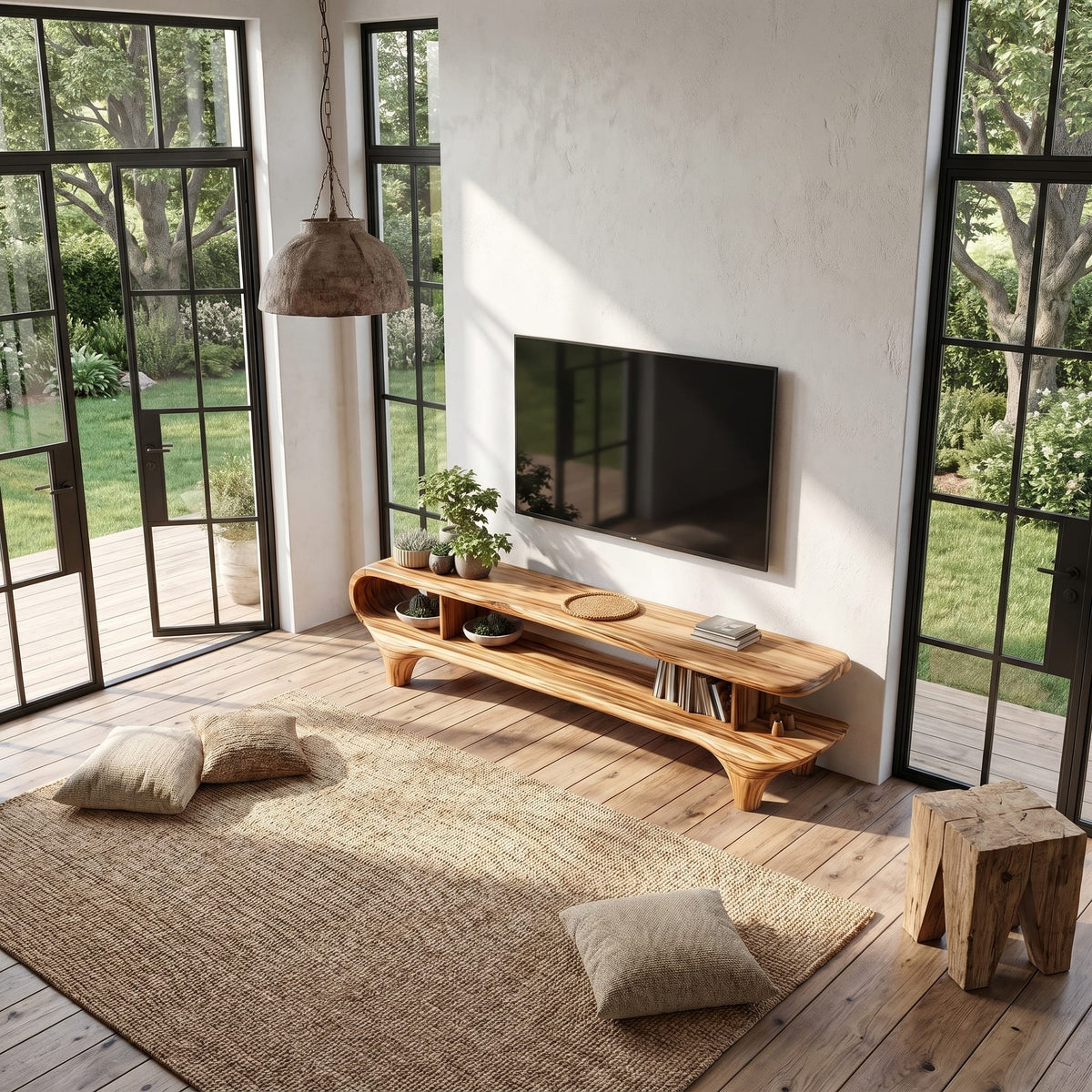 Curved Frame TV Cabinet
