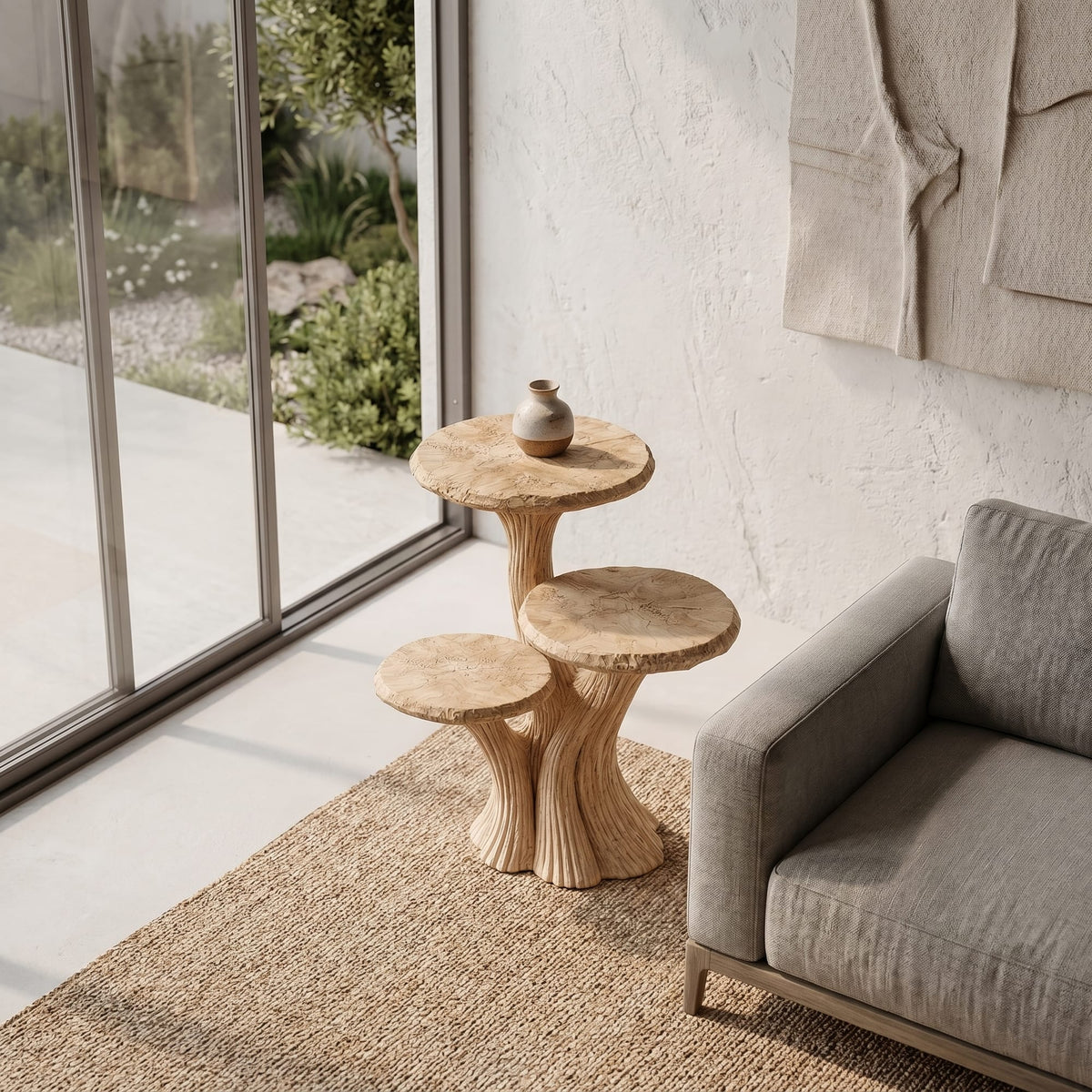 Sculptural Contemporary Nightstand