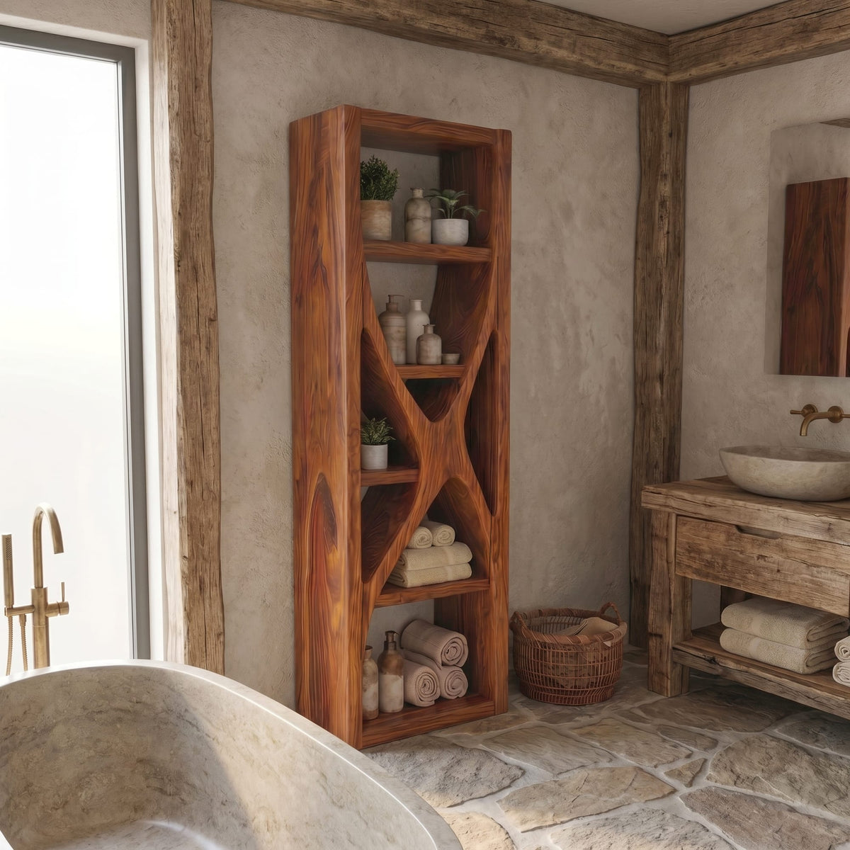 Storage Structure Bath Shelf