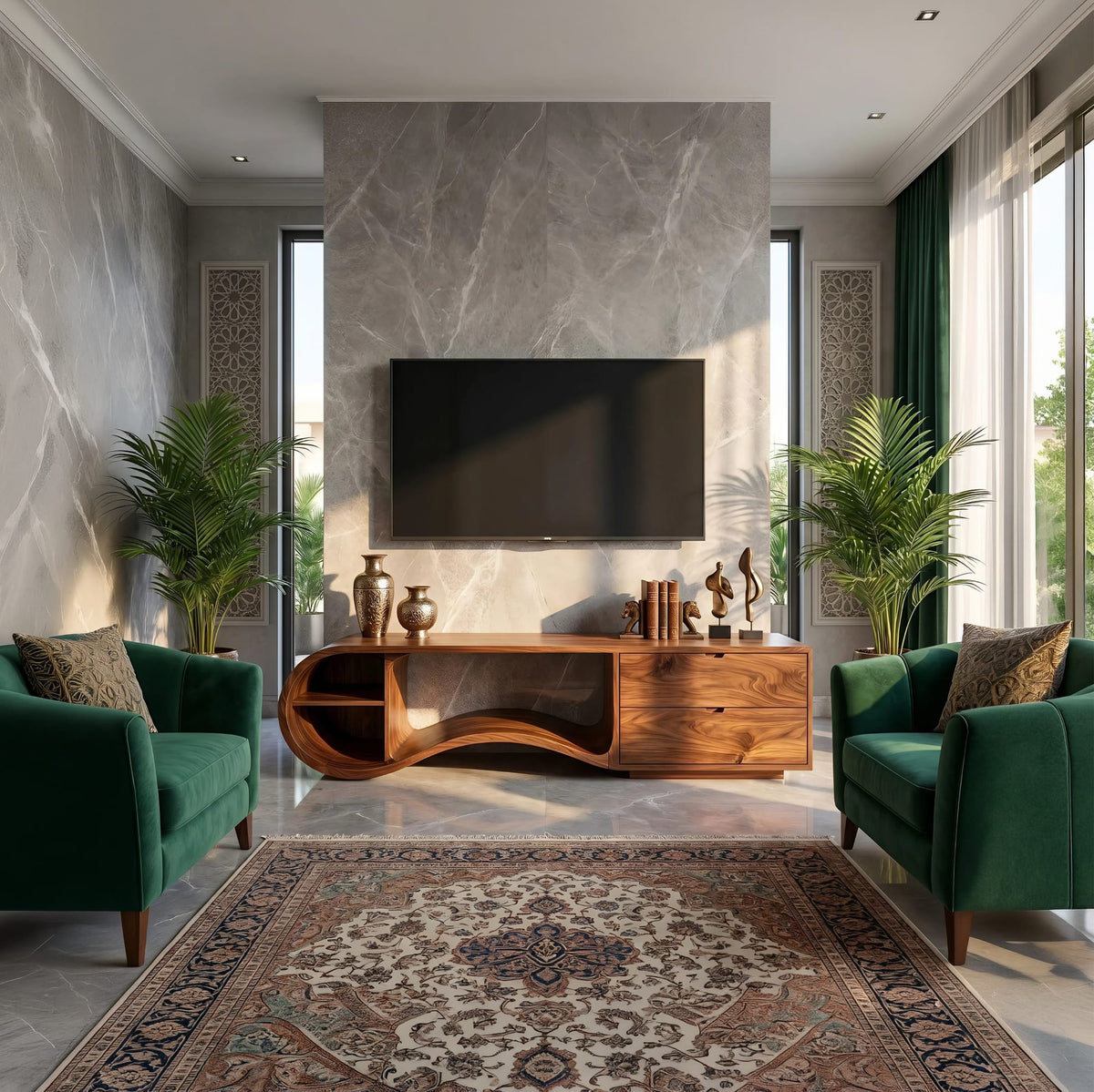 Contemporary Board TV Cabinet