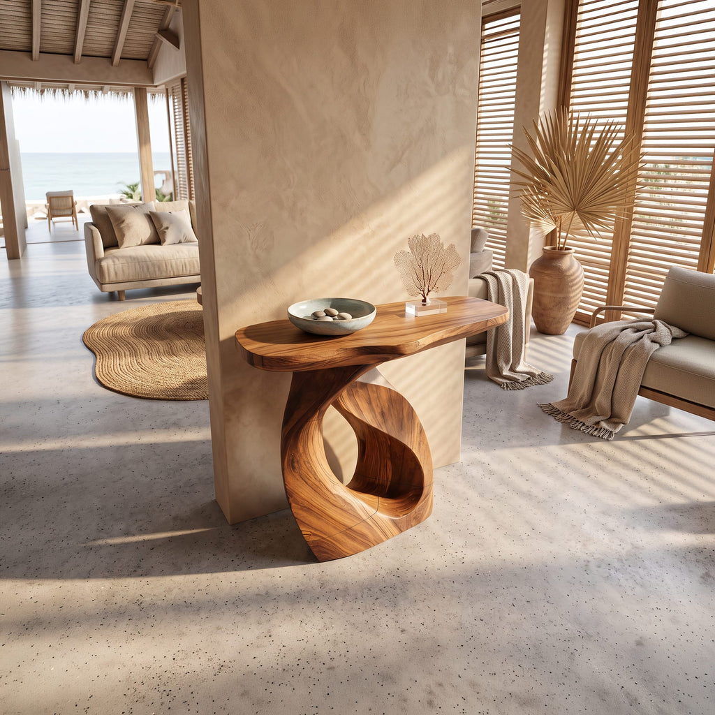 Organic Hallway Console Table